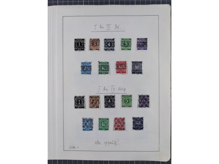 1872/1966, gestempelte und postfrische/ungebrauchte alte Sammlung in zwei Vordruckalben, ab Deutsches Reich gestempelt in den