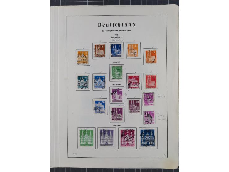 1872/1966, gestempelte und postfrische/ungebrauchte alte Sammlung in zwei Vordruckalben, ab Deutsches Reich gestempelt in den