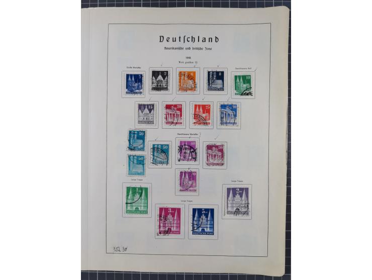 1872/1966, gestempelte und postfrische/ungebrauchte alte Sammlung in zwei Vordruckalben, ab Deutsches Reich gestempelt in den