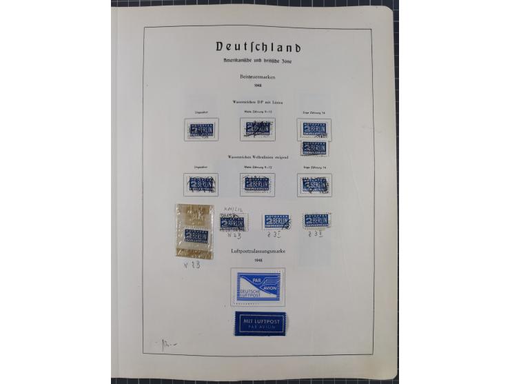 1872/1966, gestempelte und postfrische/ungebrauchte alte Sammlung in zwei Vordruckalben, ab Deutsches Reich gestempelt in den