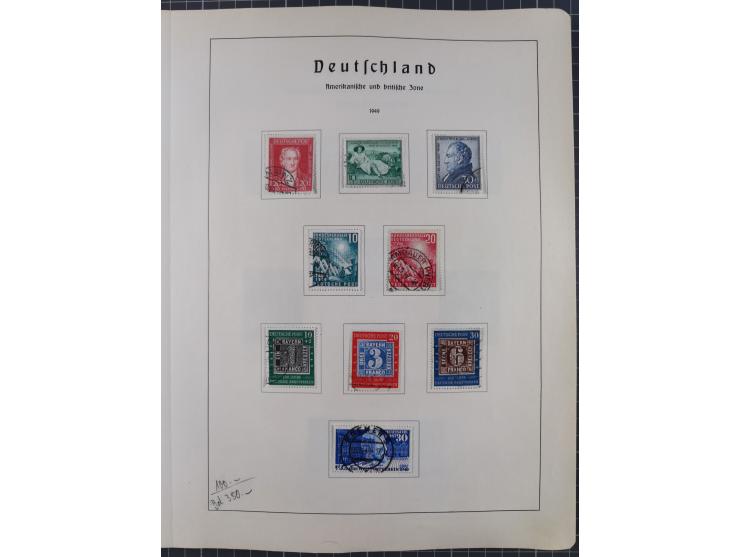 1872/1966, gestempelte und postfrische/ungebrauchte alte Sammlung in zwei Vordruckalben, ab Deutsches Reich gestempelt in den
