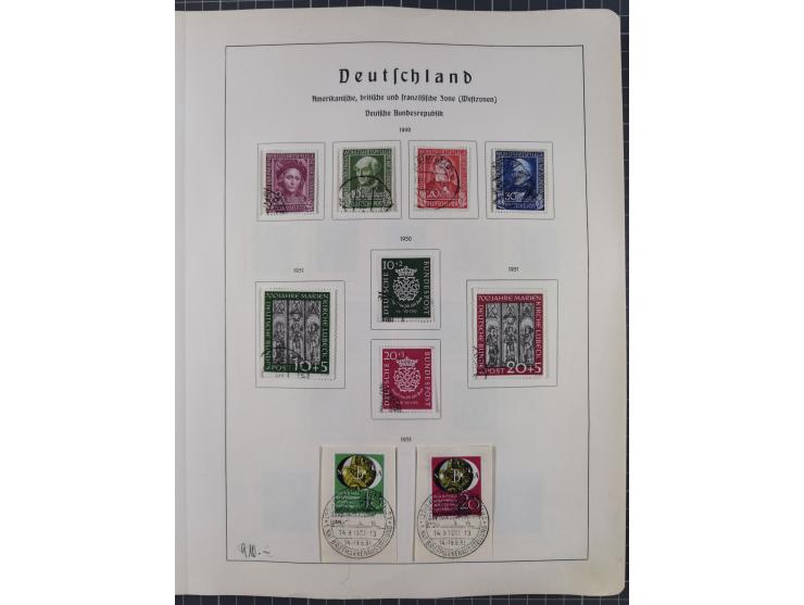 1872/1966, gestempelte und postfrische/ungebrauchte alte Sammlung in zwei Vordruckalben, ab Deutsches Reich gestempelt in den