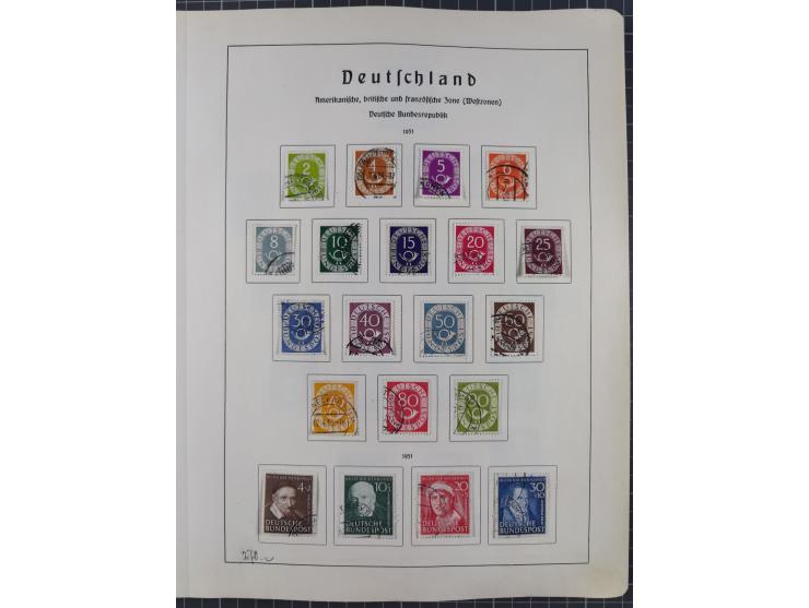 1872/1966, gestempelte und postfrische/ungebrauchte alte Sammlung in zwei Vordruckalben, ab Deutsches Reich gestempelt in den