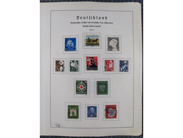 1872/1966, gestempelte und postfrische/ungebrauchte alte Sammlung in zwei Vordruckalben, ab Deutsches Reich gestempelt in den