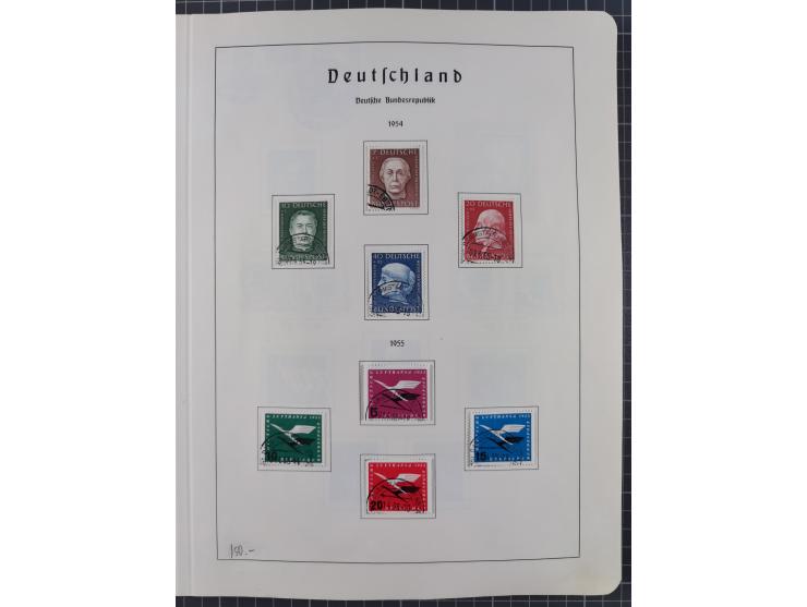 1872/1966, gestempelte und postfrische/ungebrauchte alte Sammlung in zwei Vordruckalben, ab Deutsches Reich gestempelt in den