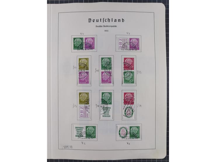 1872/1966, gestempelte und postfrische/ungebrauchte alte Sammlung in zwei Vordruckalben, ab Deutsches Reich gestempelt in den