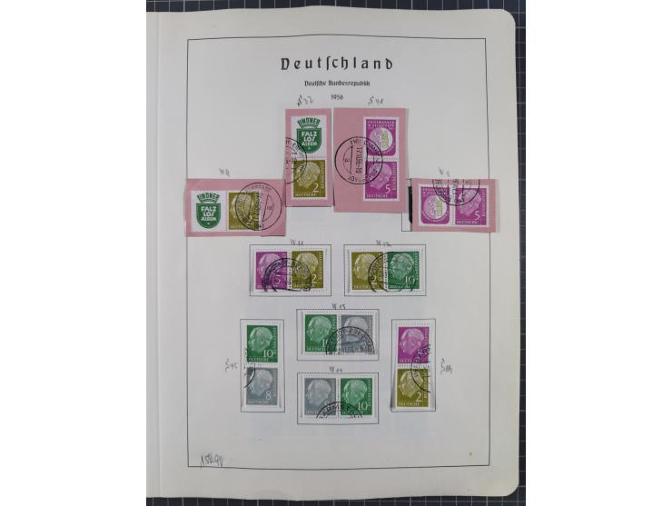 1872/1966, gestempelte und postfrische/ungebrauchte alte Sammlung in zwei Vordruckalben, ab Deutsches Reich gestempelt in den