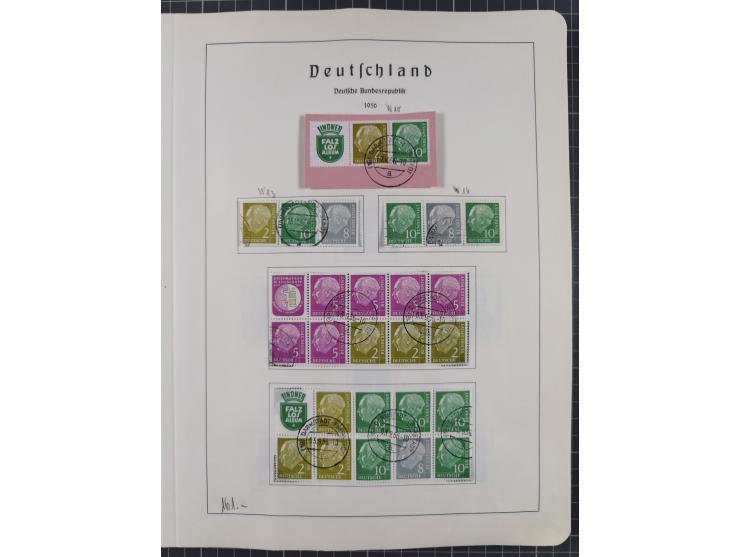 1872/1966, gestempelte und postfrische/ungebrauchte alte Sammlung in zwei Vordruckalben, ab Deutsches Reich gestempelt in den