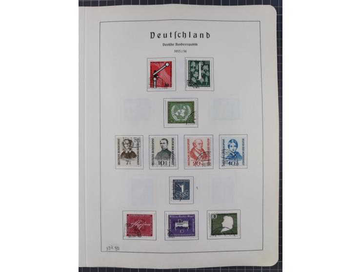 1872/1966, gestempelte und postfrische/ungebrauchte alte Sammlung in zwei Vordruckalben, ab Deutsches Reich gestempelt in den