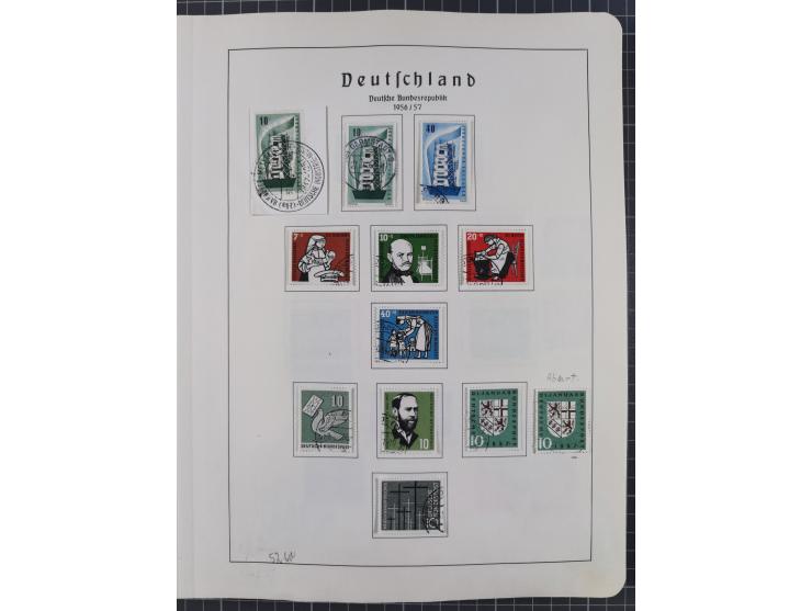 1872/1966, gestempelte und postfrische/ungebrauchte alte Sammlung in zwei Vordruckalben, ab Deutsches Reich gestempelt in den