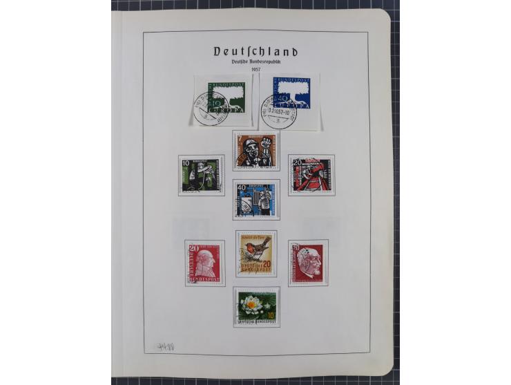 1872/1966, gestempelte und postfrische/ungebrauchte alte Sammlung in zwei Vordruckalben, ab Deutsches Reich gestempelt in den