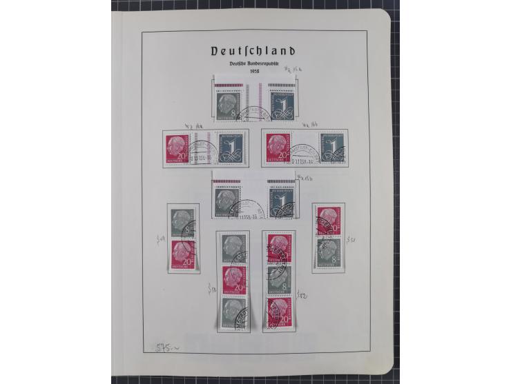 1872/1966, gestempelte und postfrische/ungebrauchte alte Sammlung in zwei Vordruckalben, ab Deutsches Reich gestempelt in den