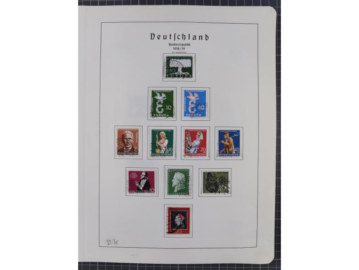 1872/1966, gestempelte und postfrische/ungebrauchte alte Sammlung in zwei Vordruckalben, ab Deutsches Reich gestempelt in den