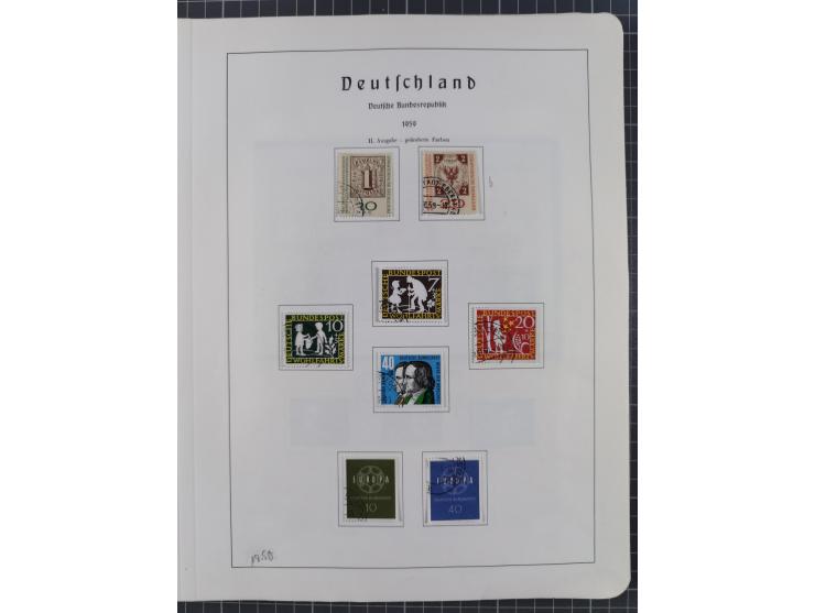 1872/1966, gestempelte und postfrische/ungebrauchte alte Sammlung in zwei Vordruckalben, ab Deutsches Reich gestempelt in den