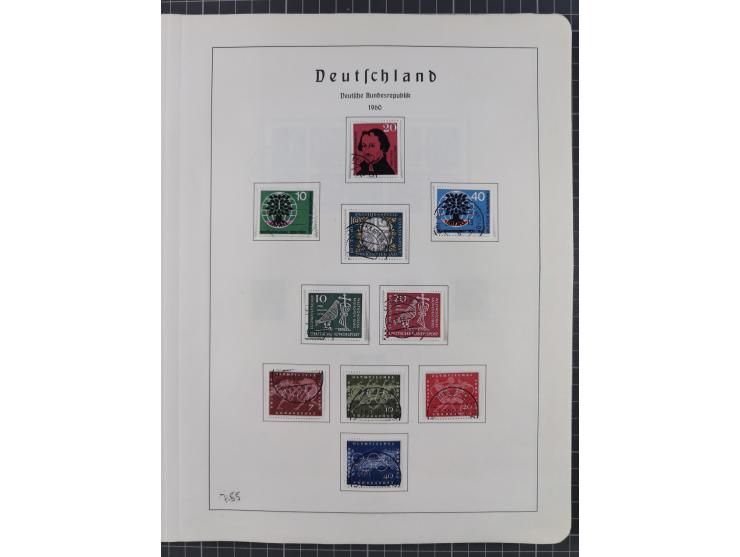 1872/1966, gestempelte und postfrische/ungebrauchte alte Sammlung in zwei Vordruckalben, ab Deutsches Reich gestempelt in den