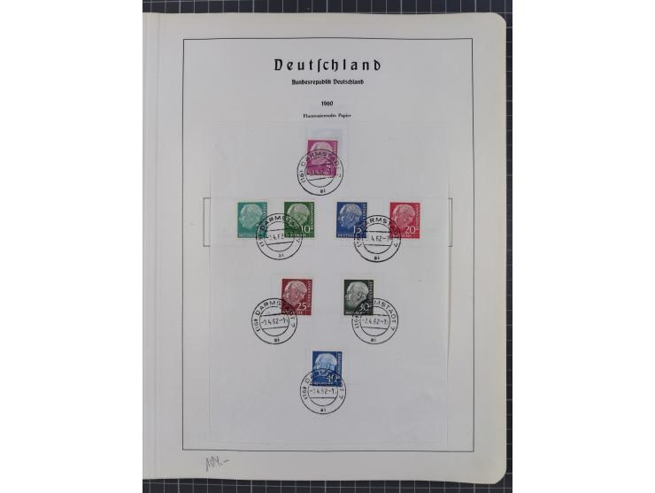 1872/1966, gestempelte und postfrische/ungebrauchte alte Sammlung in zwei Vordruckalben, ab Deutsches Reich gestempelt in den