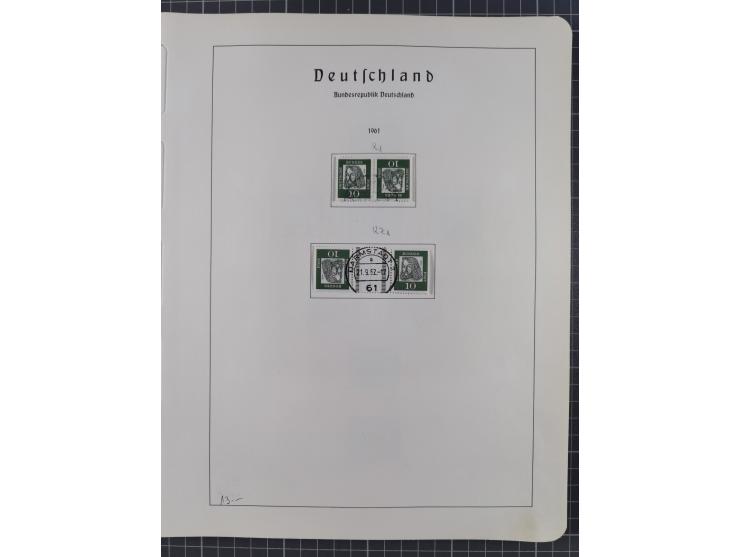 1872/1966, gestempelte und postfrische/ungebrauchte alte Sammlung in zwei Vordruckalben, ab Deutsches Reich gestempelt in den