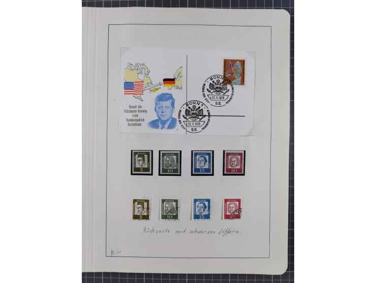 1872/1966, gestempelte und postfrische/ungebrauchte alte Sammlung in zwei Vordruckalben, ab Deutsches Reich gestempelt in den