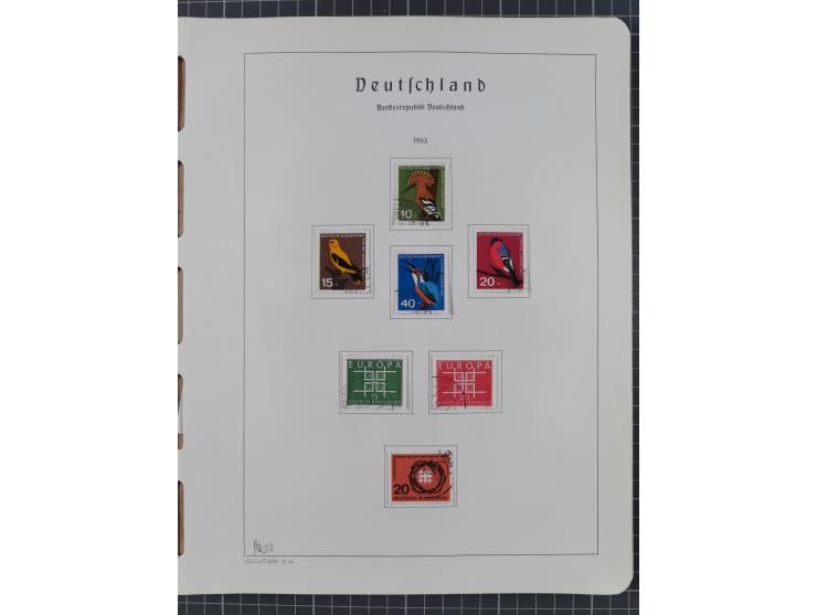 1872/1966, gestempelte und postfrische/ungebrauchte alte Sammlung in zwei Vordruckalben, ab Deutsches Reich gestempelt in den