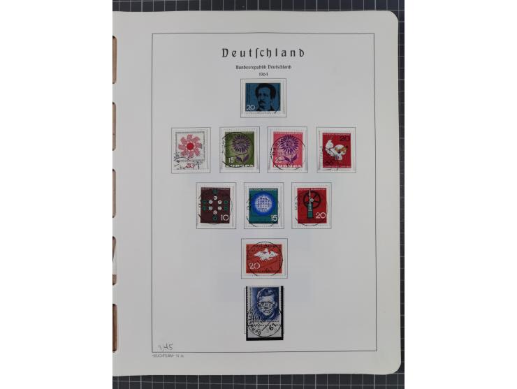 1872/1966, gestempelte und postfrische/ungebrauchte alte Sammlung in zwei Vordruckalben, ab Deutsches Reich gestempelt in den