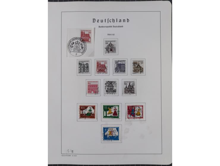 1872/1966, gestempelte und postfrische/ungebrauchte alte Sammlung in zwei Vordruckalben, ab Deutsches Reich gestempelt in den