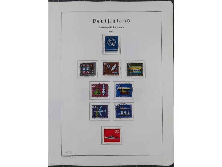 1872/1966, gestempelte und postfrische/ungebrauchte alte Sammlung in zwei Vordruckalben, ab Deutsches Reich gestempelt in den