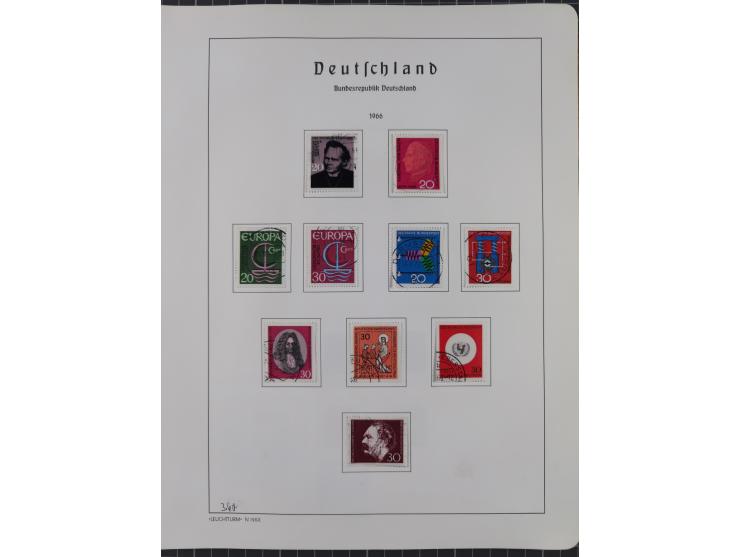 1872/1966, gestempelte und postfrische/ungebrauchte alte Sammlung in zwei Vordruckalben, ab Deutsches Reich gestempelt in den