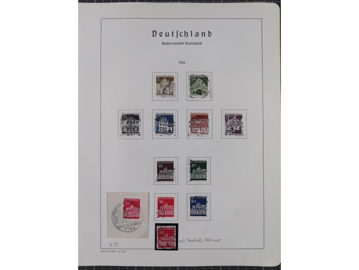 1872/1966, gestempelte und postfrische/ungebrauchte alte Sammlung in zwei Vordruckalben, ab Deutsches Reich gestempelt in den