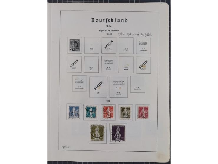 1872/1966, gestempelte und postfrische/ungebrauchte alte Sammlung in zwei Vordruckalben, ab Deutsches Reich gestempelt in den