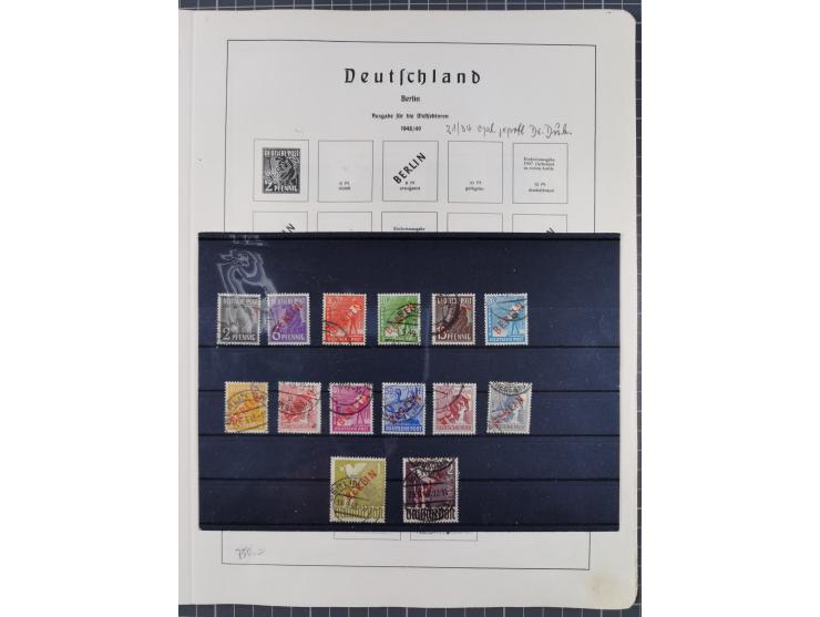 1872/1966, gestempelte und postfrische/ungebrauchte alte Sammlung in zwei Vordruckalben, ab Deutsches Reich gestempelt in den