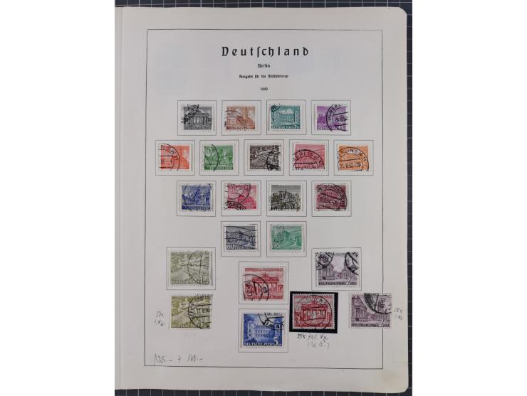 1872/1966, gestempelte und postfrische/ungebrauchte alte Sammlung in zwei Vordruckalben, ab Deutsches Reich gestempelt in den