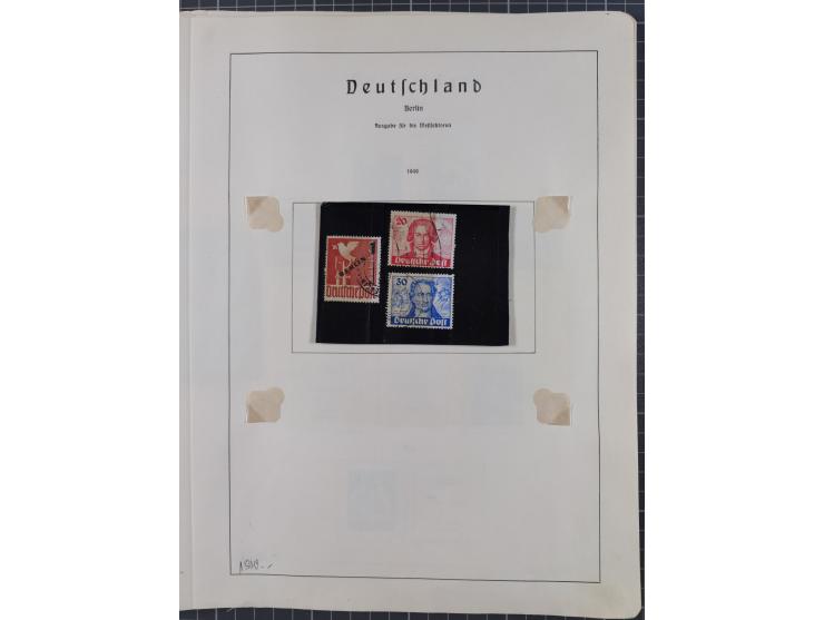 1872/1966, gestempelte und postfrische/ungebrauchte alte Sammlung in zwei Vordruckalben, ab Deutsches Reich gestempelt in den