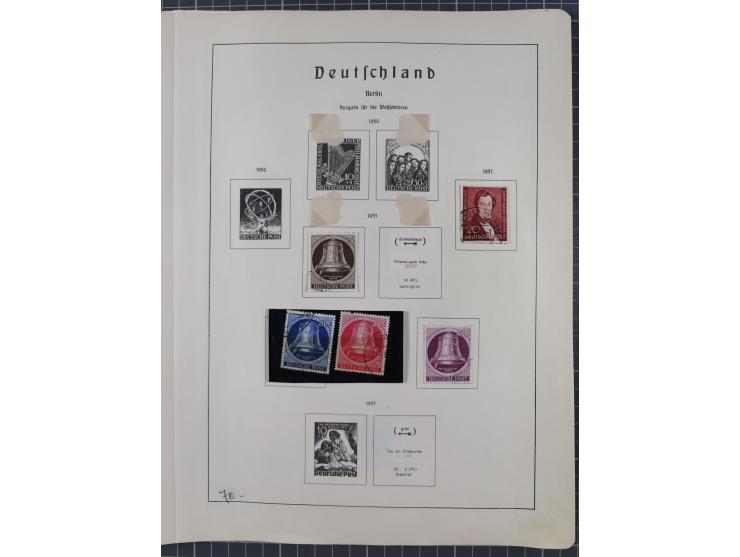 1872/1966, gestempelte und postfrische/ungebrauchte alte Sammlung in zwei Vordruckalben, ab Deutsches Reich gestempelt in den