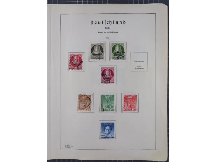 1872/1966, gestempelte und postfrische/ungebrauchte alte Sammlung in zwei Vordruckalben, ab Deutsches Reich gestempelt in den