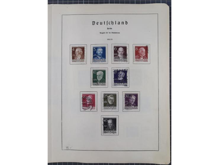 1872/1966, gestempelte und postfrische/ungebrauchte alte Sammlung in zwei Vordruckalben, ab Deutsches Reich gestempelt in den