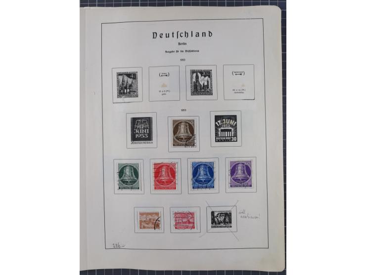 1872/1966, gestempelte und postfrische/ungebrauchte alte Sammlung in zwei Vordruckalben, ab Deutsches Reich gestempelt in den