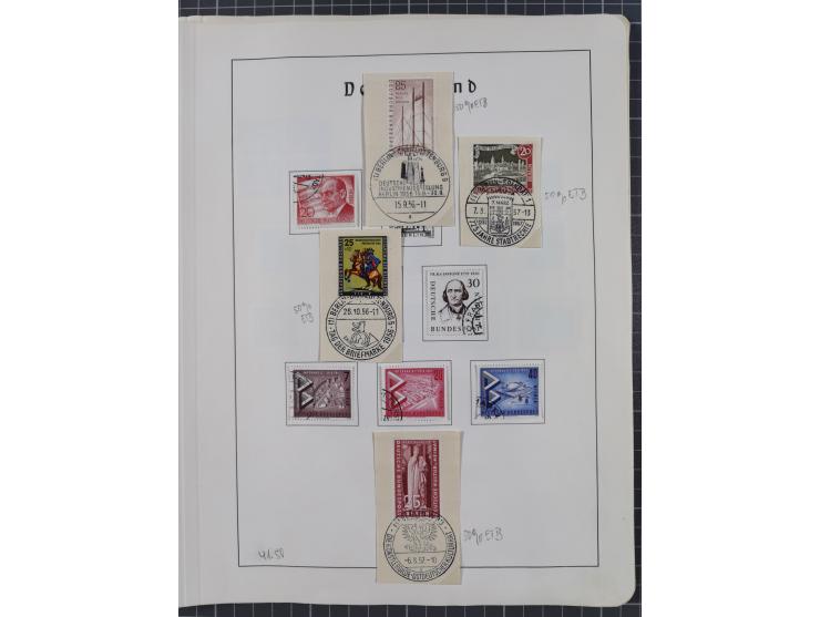 1872/1966, gestempelte und postfrische/ungebrauchte alte Sammlung in zwei Vordruckalben, ab Deutsches Reich gestempelt in den