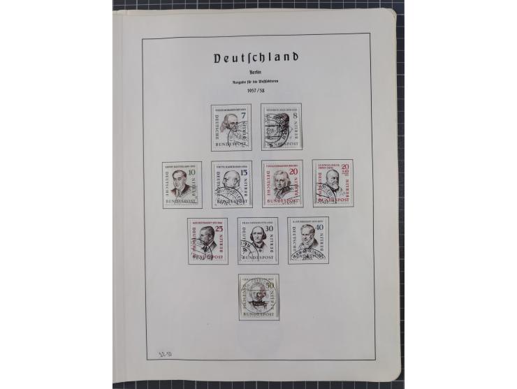 1872/1966, gestempelte und postfrische/ungebrauchte alte Sammlung in zwei Vordruckalben, ab Deutsches Reich gestempelt in den