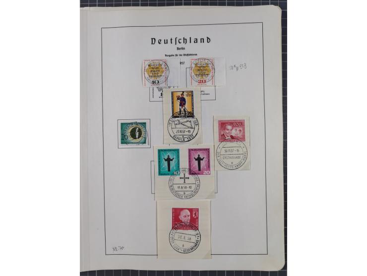 1872/1966, gestempelte und postfrische/ungebrauchte alte Sammlung in zwei Vordruckalben, ab Deutsches Reich gestempelt in den