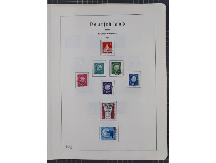 1872/1966, gestempelte und postfrische/ungebrauchte alte Sammlung in zwei Vordruckalben, ab Deutsches Reich gestempelt in den