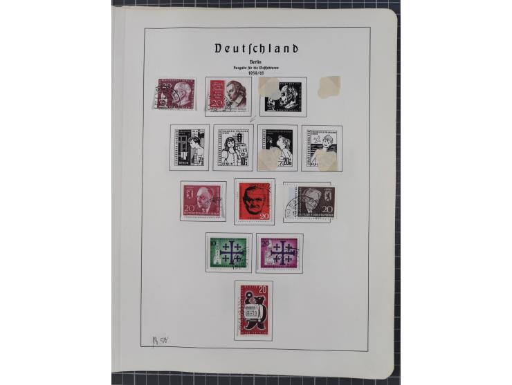 1872/1966, gestempelte und postfrische/ungebrauchte alte Sammlung in zwei Vordruckalben, ab Deutsches Reich gestempelt in den