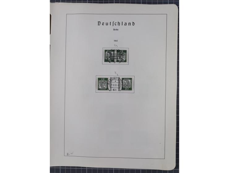 1872/1966, gestempelte und postfrische/ungebrauchte alte Sammlung in zwei Vordruckalben, ab Deutsches Reich gestempelt in den