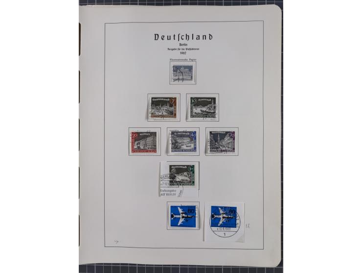 1872/1966, gestempelte und postfrische/ungebrauchte alte Sammlung in zwei Vordruckalben, ab Deutsches Reich gestempelt in den