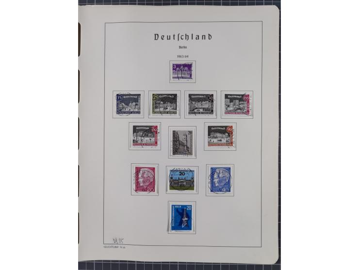 1872/1966, gestempelte und postfrische/ungebrauchte alte Sammlung in zwei Vordruckalben, ab Deutsches Reich gestempelt in den