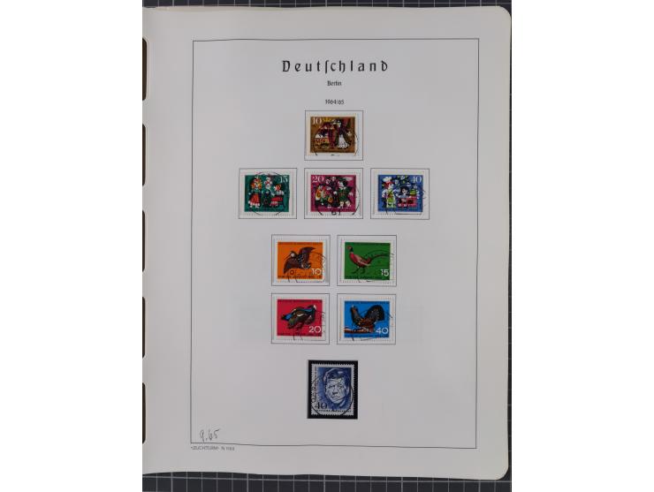 1872/1966, gestempelte und postfrische/ungebrauchte alte Sammlung in zwei Vordruckalben, ab Deutsches Reich gestempelt in den