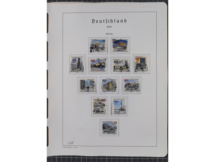 1872/1966, gestempelte und postfrische/ungebrauchte alte Sammlung in zwei Vordruckalben, ab Deutsches Reich gestempelt in den