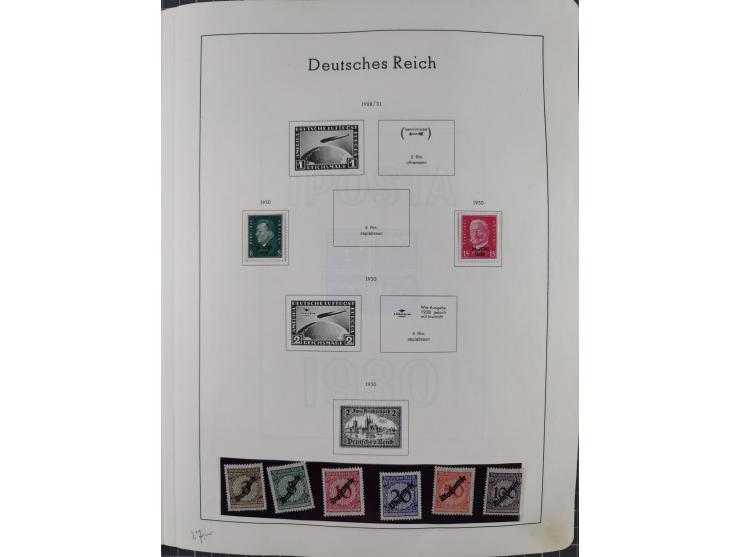 1872/1966, gestempelte und postfrische/ungebrauchte alte Sammlung in zwei Vordruckalben, ab Deutsches Reich gestempelt in den