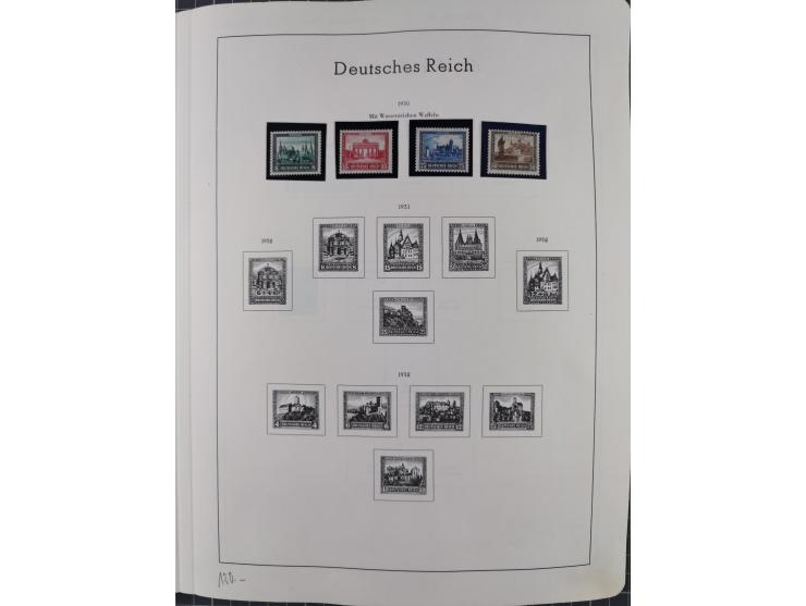 1872/1966, gestempelte und postfrische/ungebrauchte alte Sammlung in zwei Vordruckalben, ab Deutsches Reich gestempelt in den