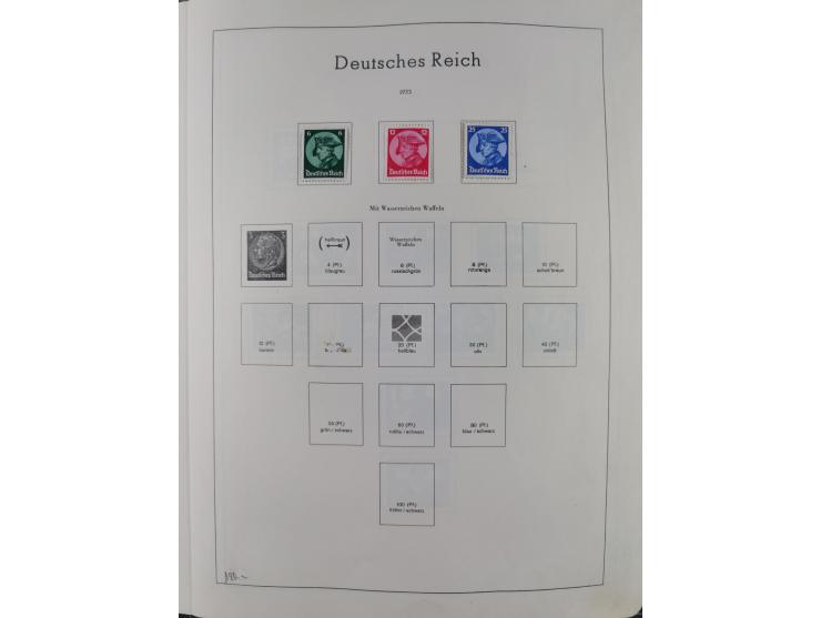 1872/1966, gestempelte und postfrische/ungebrauchte alte Sammlung in zwei Vordruckalben, ab Deutsches Reich gestempelt in den