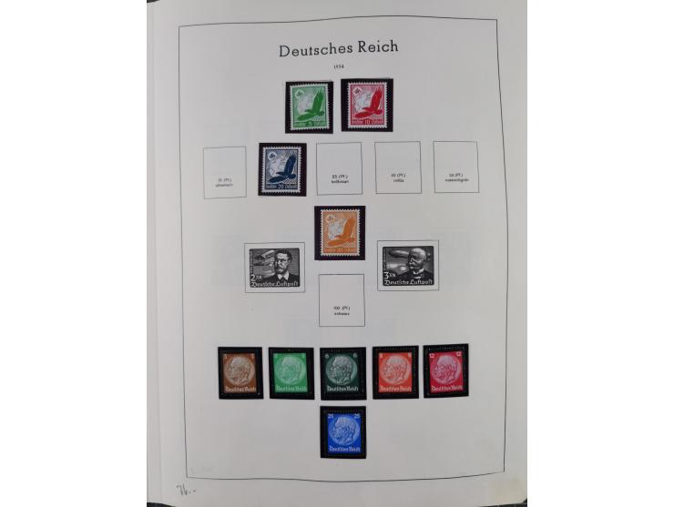 1872/1966, gestempelte und postfrische/ungebrauchte alte Sammlung in zwei Vordruckalben, ab Deutsches Reich gestempelt in den